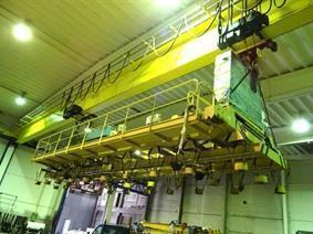 Fimec crane with magnetic plate hoist 15 ton x 12 500 mm, Ponts Roulants, Palans & Grues