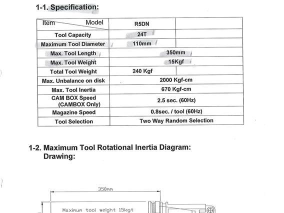 MTE FBF-S 6000 X: 6000 - Y: 1200 - Z: 1500 mm