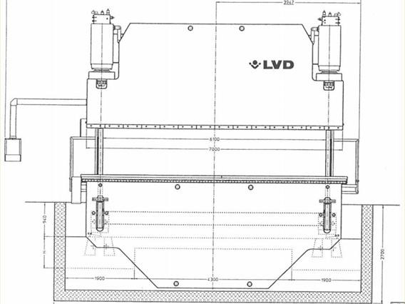 LVD PPEB 640 ton x 7100 mm CNC